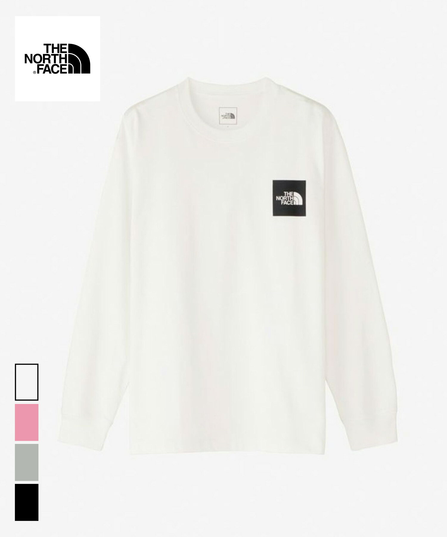 楽天BAITTHE NORTH FACE L/S Square Logo Tee （NT82334）【ノースフェイス ロングスリーブ スクエア ロゴ Tシャツ】国内正規品 メンズ トップス ロンT カジュアル ストリート スポーティー オールシーズン ホワイト ブラック グレー ピンク S~XXL 23FW新作