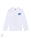 楽天BAITTHE NORTH FACE L/S Small Square Logo Tee（NTJ32357）【ノースフェイス ロングスリーブスモールスクエアロゴティー】23SS 国内正規品 キッズ トップス 長袖 Tシャツ カワイイ シンプル カジュアル ストリート ホワイト ブラック パープル 110~150cm