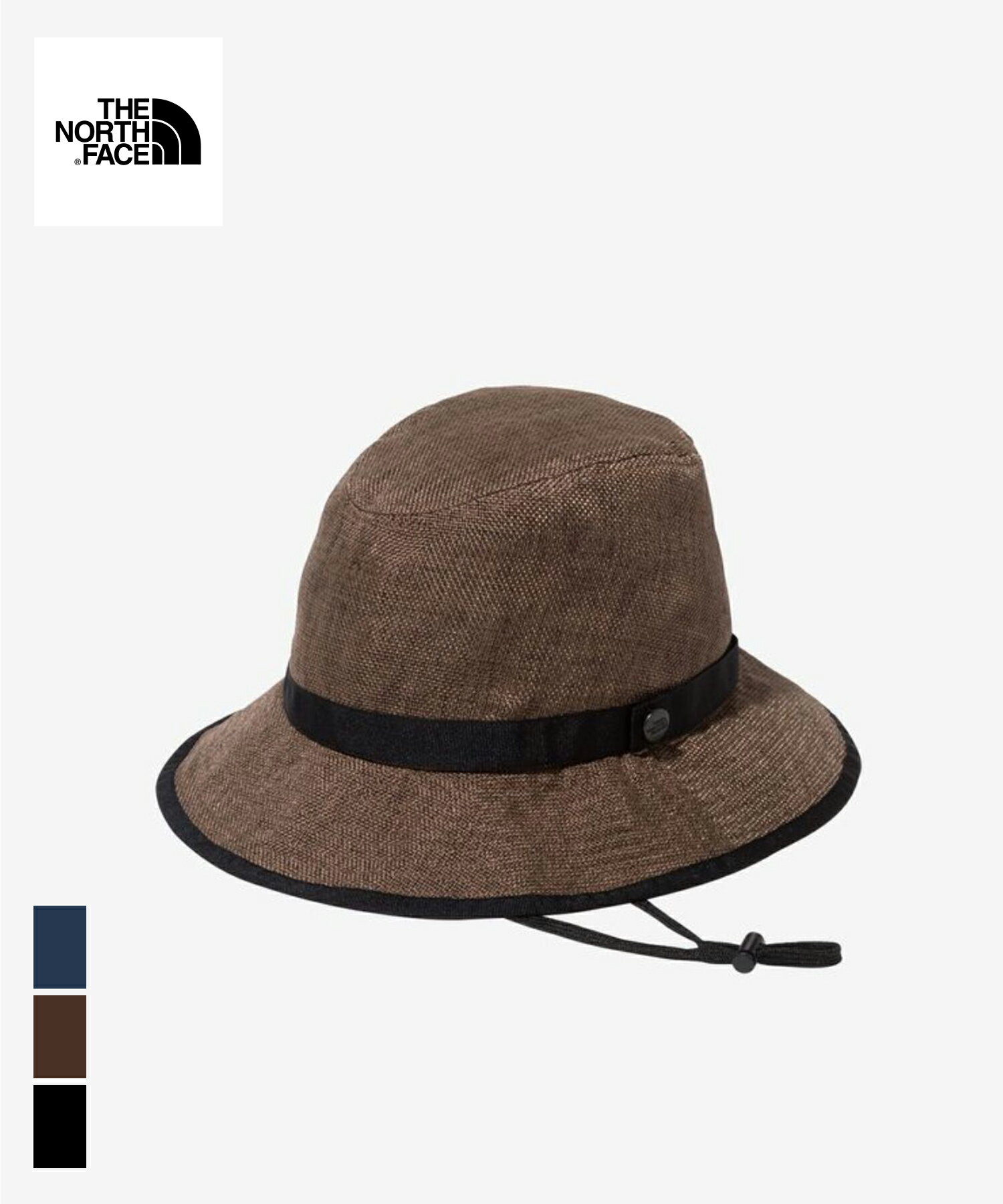 THE NORTH FACE HIKE Hat (NN02341)国内正規品 ユニセックス グッズ ヘッドウェア 帽子 日よけ アウトドア カジュアル シンプル ナチュラル ポリエステル M/L ベージュ ブラウン ブラック ブルー コンパクト収納 春夏 24SP