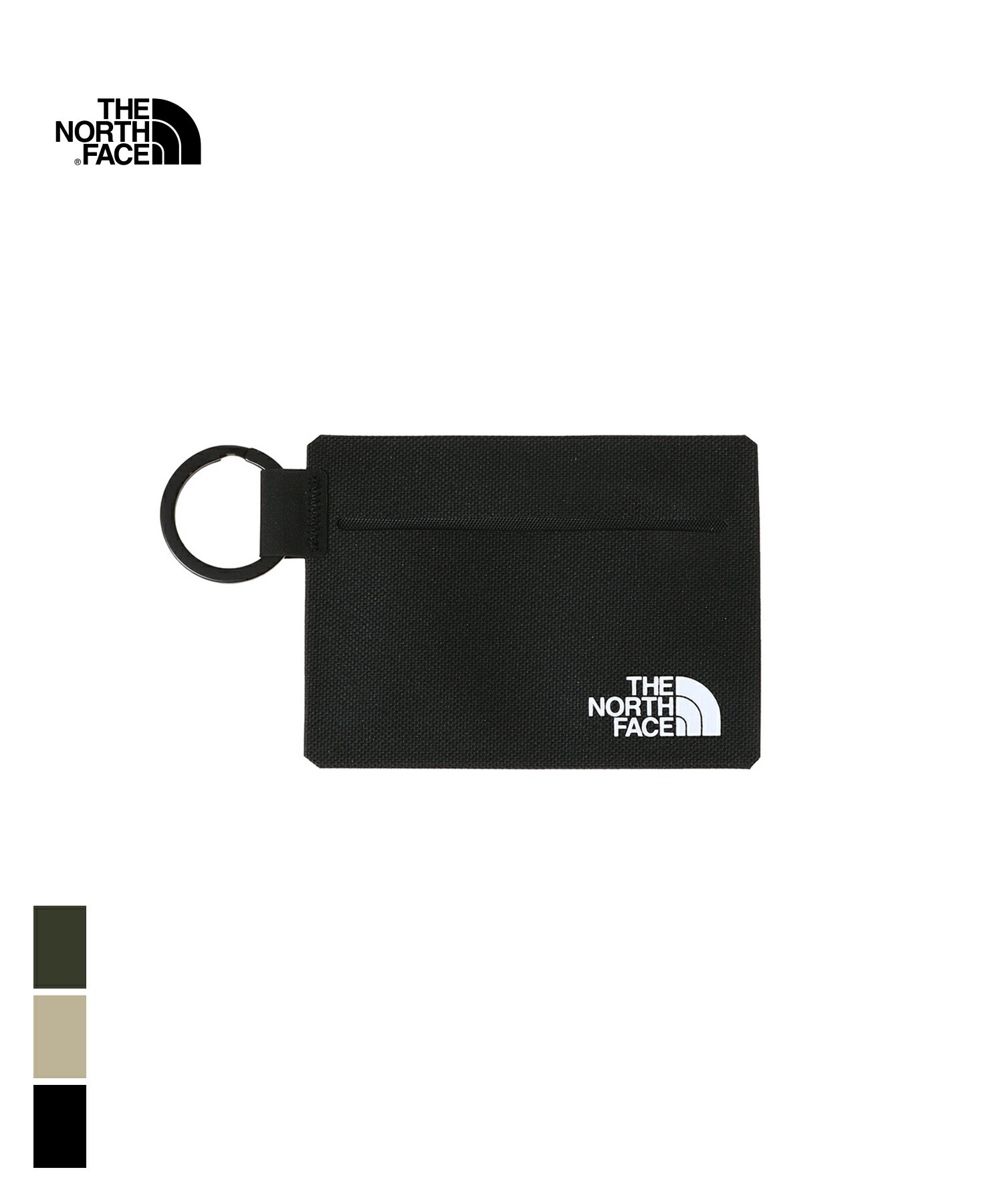 THE NORTH FACE Pebble Smart Case (NN32340)国内正規品 グッズ 小物 雑貨 ウォレット カード財布 カードケース パスケース カジュアル シンプル 600Dポリエステル ブラック ベージュ オリーブ プレゼント ギフト 24SP