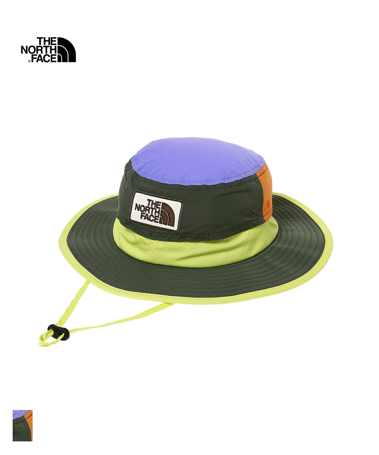 楽天BAIT10％OFF　THE NORTH FACE Kids Grand Horizon Hat （NNJ02309） 【ノースフェイス キッズ グランドホライズンハット】 国内正規品 子ども用 ハット ヘッドウェア 帽子 アウトドア バーベキュー サンシールド 紫外線対策 日よけ UVケア 通気性 S/M/L マルチカラー 24SP