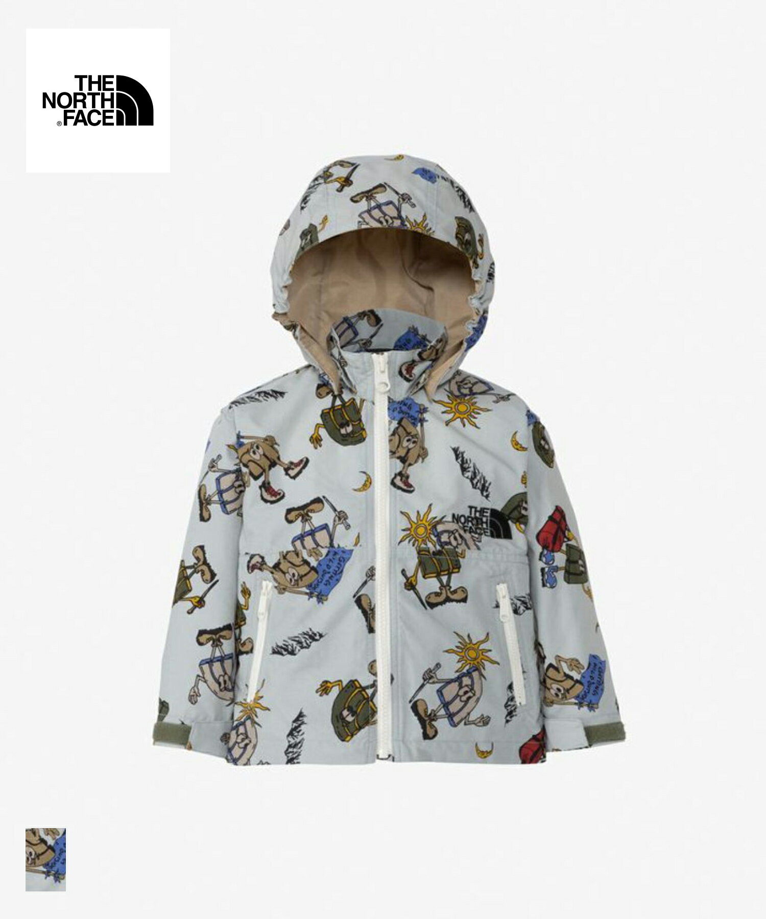 楽天BAITTHE NORTH FACE B Novelty Compact Jacket（NPB72311）【ノースフェイス ベビーノベルティコンパクトジャケット】国内正規品 ベビー服 キッズ 子供服 アウター マウンテンパーカー ウィンドブレーカー カジュアル ストリート 80/90cm マルチカラー 24SP