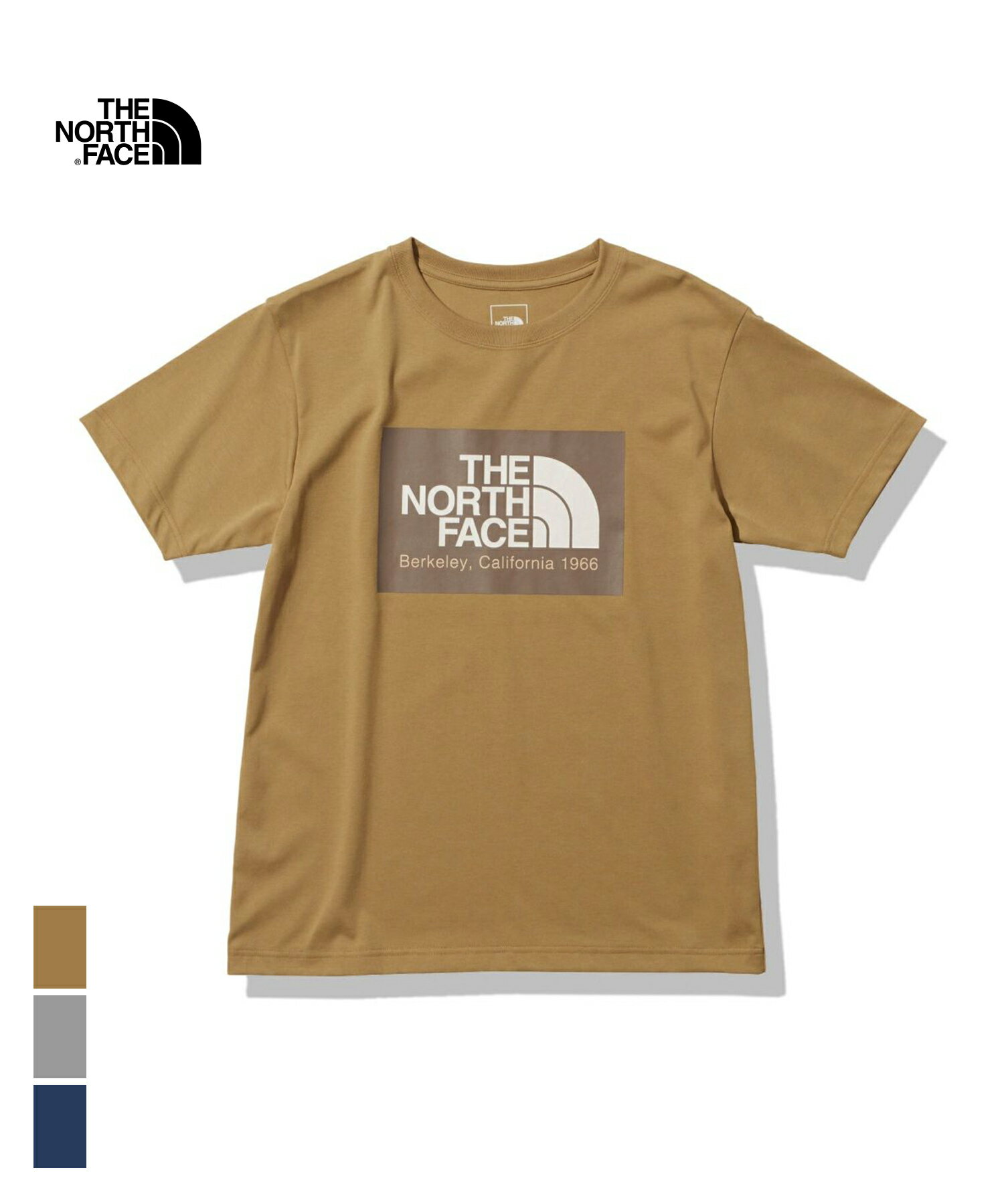 THE NORTH FACE S/S California Logo Tee(NT32355)国内正規品 メンズ トップス 半袖 カジュアル ストリート スポーティー シンプル S〜XL オフホワイト グレー ベージュ ブルー 春夏