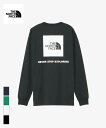 THE NORTH FACE L/S Back Square Logo Tee (NT32442)国内正規品 メンズ トップス Tシャツ 長袖 ロンT カジュアル シンプル ストリート ブラック グリーン ネイビー ホワイト S/M/L/XL 24SP