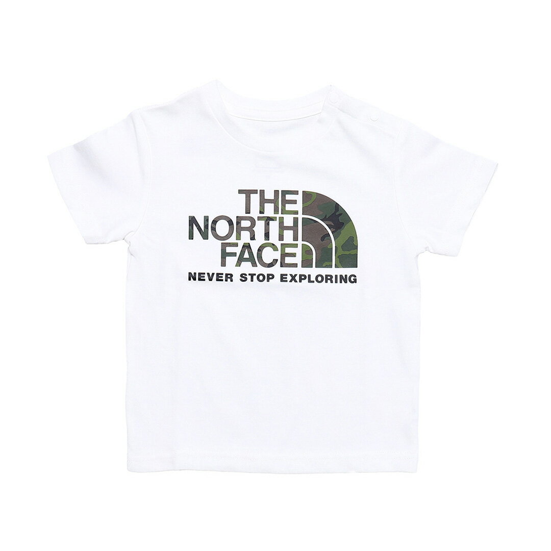 30%OFF♪ THE NORTH FACE B S/S Camo Logo Tee - (NTB32253 )【ザノースフェイス ショートスリーブカモロゴティー】22年春夏新作 国内正規品 ベビー トップス Tシャツ 半袖 着回し デイリー ロゴ シンプル UVケア 迷彩