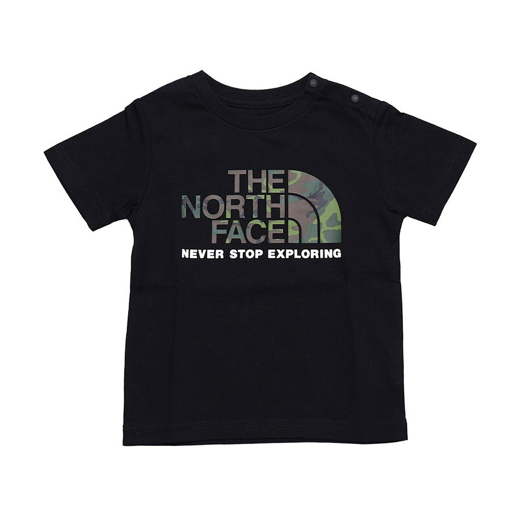 30%OFF♪ THE NORTH FACE B S/S Camo Logo Tee - (NTB32253 )【ザノースフェイス ショートスリーブカモロゴティー】22年春夏新作 国内正規品 ベビー トップス Tシャツ 半袖 着回し デイリー ロゴ シンプル UVケア 迷彩