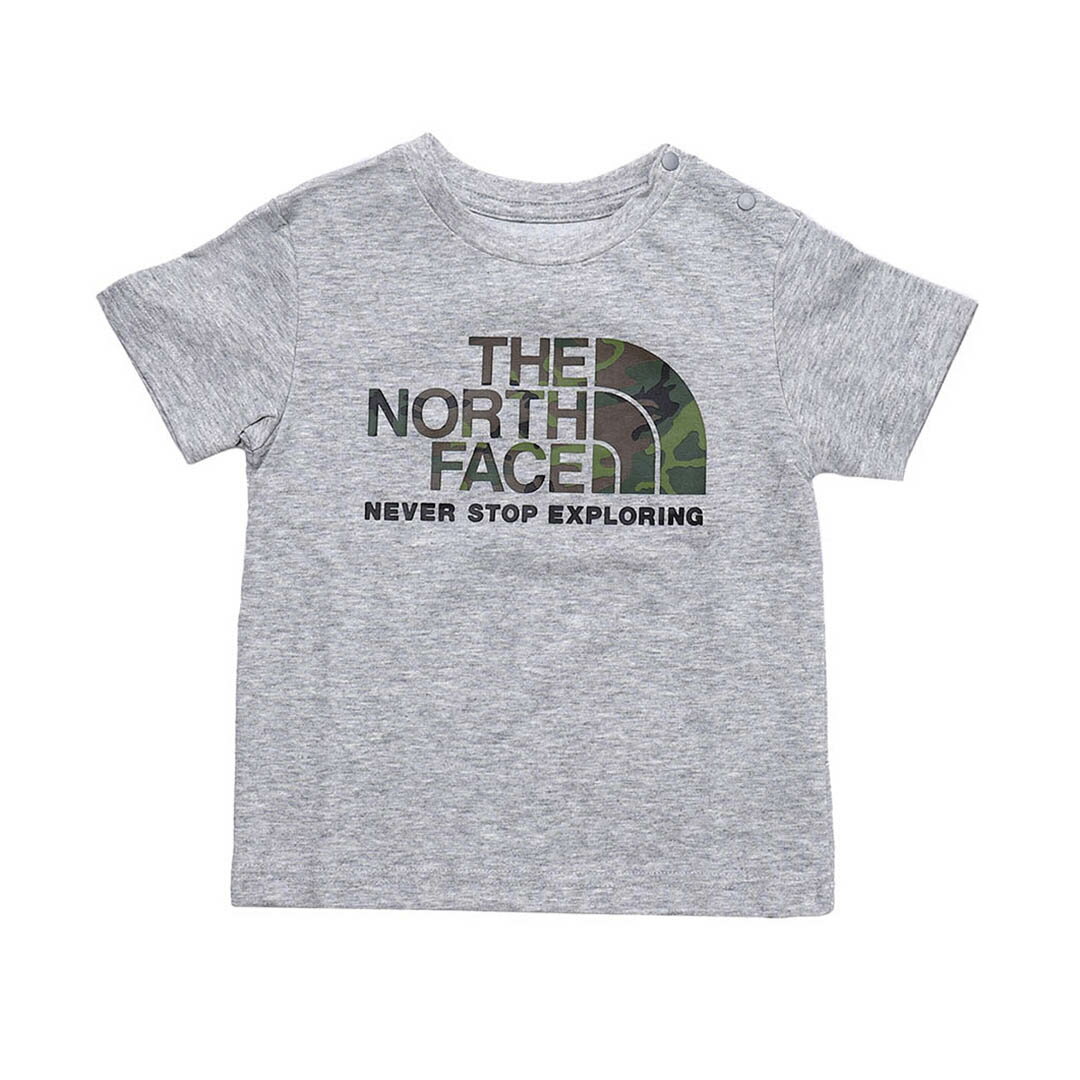 30%OFF♪ THE NORTH FACE B S/S Camo Logo Tee - (NTB32253 )【ザノースフェイス ショートスリーブカモロゴティー】22年春夏新作 国内正規品 ベビー トップス Tシャツ 半袖 着回し デイリー ロゴ シンプル UVケア 迷彩