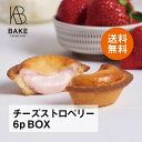 送料無料 父の日 ギフト チーズタルト6P BOX（チーズタルト3個＋ストロベリーチーズタルト3個）【お取り寄せ プレゼント 手土産 お菓子 スイーツ 洋菓子 焼き菓子 詰め合わせ 誕生日 個包装 おしゃれ】