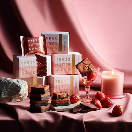 【公式】PRESS BUTTER SAND バターサンド〈苺ショコラ〉3個入 【期間限定 バレンタイン ホワイトデー チョコ お取り寄せ プレゼント 手土産 お菓子 スイーツ 洋菓子 焼き菓子 詰め合わせ 誕生日 個包装 おしゃれ お礼】のサムネイル