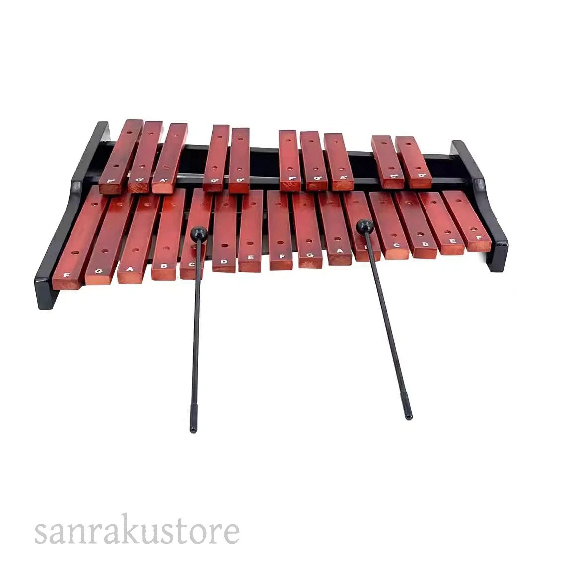 木琴 木製卓上木琴 25音 音階付き 卓上木琴 音楽知育 木製鍵盤 グロッケン 打楽器 子供用 初心者向け 練習用 マレット付き 音楽教育 幼児 音感育成 リズム遊び 木製おもちゃ木琴 キッズ パーカッション プレゼント おしゃれ ナチュラルデザイン