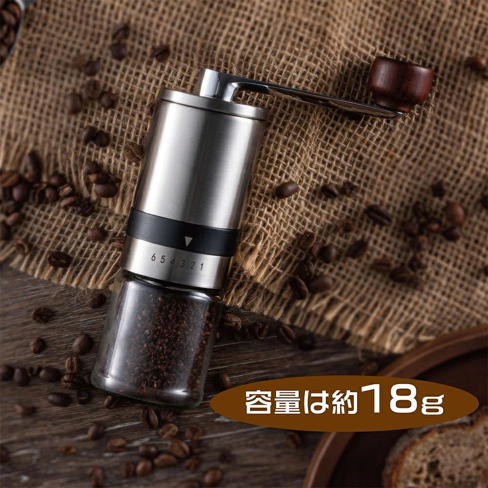 コーヒーミル 手挽き 手動 小型 珈琲ミル コーヒーまめひき機 軽量 おしゃれ 粗挽...
