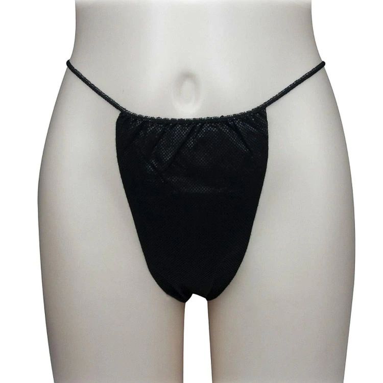 ペーパーTバック 50枚入 女性用 男性用 フリーサイズ 全2色 ペーパーショーツ 使い捨て紙ショーツ 不織布 紙ショーツ 紙パンツ 使い捨てショーツ ディスポ レディース メンズ 下着 旅行 携帯 ショーツ パンツ エステ用品 防災 bakka-10014498 バッカ サンプル画像3