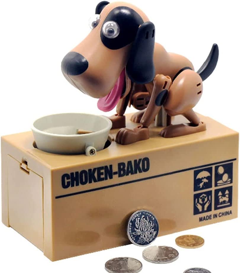■商品説明■ ●単三電池2本（別売り） ●タイプ: ブラウン&ホワイト　犬 ブラック&ブラウン　犬 ブラック&ホワイト　犬 子犬 自動コイン貯金箱 製品紹介 可愛いだけじゃない！楽しく貯金できる知育貯金箱 コインを置くだけで、可愛い子犬がパクッと自動でお金を食べてくれる大人気の電動貯金箱です。ユニークで漫画風の可愛いデザインと、愛らしい動きが子供だけでなく大人も癒され、毎日の貯金が楽しく習慣になります。ただのおもちゃではなく、「貯金の楽しさ・節約の大切さ」を自然に学べる、クリエイティブな知育アイテムです。 【高品質素材・コンパクトサイズで安心使用】 本体に安全性の高い高品質ABS樹脂を採用しており、軽量で衝撃に強く丈夫な作りが特徴です。倒れにくい安定設計で、小さなお子様が触っても安心してご使用いただけます。 サイズは約15×8×16cmのコンパクト設計で、子供部屋・リビング・デスクなど、ちょっとしたスペースにすっきり設置可能。インテリアに馴染む可愛いデザインで、お部屋の雰囲気を明るくしてくれます。 【子供の知育に最適！貯金習慣を自然に育む】 遊びながらお金の価値や節約の習慣を学べる知育玩具として、幼児期の教育にぴったりです。毎日楽しくコインを貯めることで、忍耐力や計画性も自然に養うことができます。 誕生日プレゼント・クリスマスプレゼント・ご褒美ギフトなど、様々なシーンで大変喜ばれる人気商品です。 【操作簡単！誰でも手軽に楽しめる】 複雑な操作は一切不要！付属のお皿にコインを置くだけで、子犬が自動でコインをキャッチして貯金してくれます。小さなお子様一人でも安全に簡単に遊べます。 ※駆動には単3電池2本（別売り）が必要となります。 【ギフトに最適な可愛いパッケージ】 専用の可愛いパッケージ付きで、包装不要でそのままプレゼントとして贈ることができます。ただの可愛いおもちゃではなく、子供の成長に役立つ意味のあるギフトとして大変おすすめです。 ◇ ご注意 ※日本語説明書は付属致しません。 ※仕様は予告なく変更する場合がございます。 ※ 全商品、「離島.一部地域」は別途 送料が掛かります。 ※検品を行っておりますが輸入品のため、多少の傷や汚れ等はご了承下さい。■商品説明■ ●単三電池2本（別売り） ●タイプ: ブラウン&ホワイト　犬 ブラック&ブラウン　犬 ブラック&ホワイト　犬 子犬 自動コイン貯金箱 製品紹介 可愛いだけじゃない！楽しく貯金できる知育貯金箱 コインを置くだけで、可愛い子犬がパクッと自動でお金を食べてくれる大人気の電動貯金箱です。ユニークで漫画風の可愛いデザインと、愛らしい動きが子供だけでなく大人も癒され、毎日の貯金が楽しく習慣になります。ただのおもちゃではなく、「貯金の楽しさ・節約の大切さ」を自然に学べる、クリエイティブな知育アイテムです。 【高品質素材・コンパクトサイズで安心使用】 本体に安全性の高い高品質ABS樹脂を採用しており、軽量で衝撃に強く丈夫な作りが特徴です。倒れにくい安定設計で、小さなお子様が触っても安心してご使用いただけます。 サイズは約15×8×16cmのコンパクト設計で、子供部屋・リビング・デスクなど、ちょっとしたスペースにすっきり設置可能。インテリアに馴染む可愛いデザインで、お部屋の雰囲気を明るくしてくれます。 【子供の知育に最適！貯金習慣を自然に育む】 遊びながらお金の価値や節約の習慣を学べる知育玩具として、幼児期の教育にぴったりです。毎日楽しくコインを貯めることで、忍耐力や計画性も自然に養うことができます。 誕生日プレゼント・クリスマスプレゼント・ご褒美ギフトなど、様々なシーンで大変喜ばれる人気商品です。 【操作簡単！誰でも手軽に楽しめる】 複雑な操作は一切不要！付属のお皿にコインを置くだけで、子犬が自動でコインをキャッチして貯金してくれます。小さなお子様一人でも安全に簡単に遊べます。 ※駆動には単3電池2本（別売り）が必要となります。 【ギフトに最適な可愛いパッケージ】 専用の可愛いパッケージ付きで、包装不要でそのままプレゼントとして贈ることができます。ただの可愛いおもちゃではなく、子供の成長に役立つ意味のあるギフトとして大変おすすめです。 ◇ ご注意 ※日本語説明書は付属致しません。 ※仕様は予告なく変更する場合がございます。 ※ 全商品、「離島.一部地域」は別途 送料が掛かります。 ※検品を行っておりますが輸入品のため、多少の傷や汚れ等はご了承下さい。