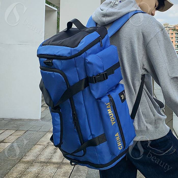 3way ボストンバッグ リュック 大容量 約60L 軽い ショルダーバッグ 修学旅行 バッグ 林間学校 メンズ レディース 合宿 キャンプ 1〜2泊 男子 女子 学生 高校生 大人 スポーツバッグ 旅行バッグ bakka-10003783 バッカ サンプル画像3