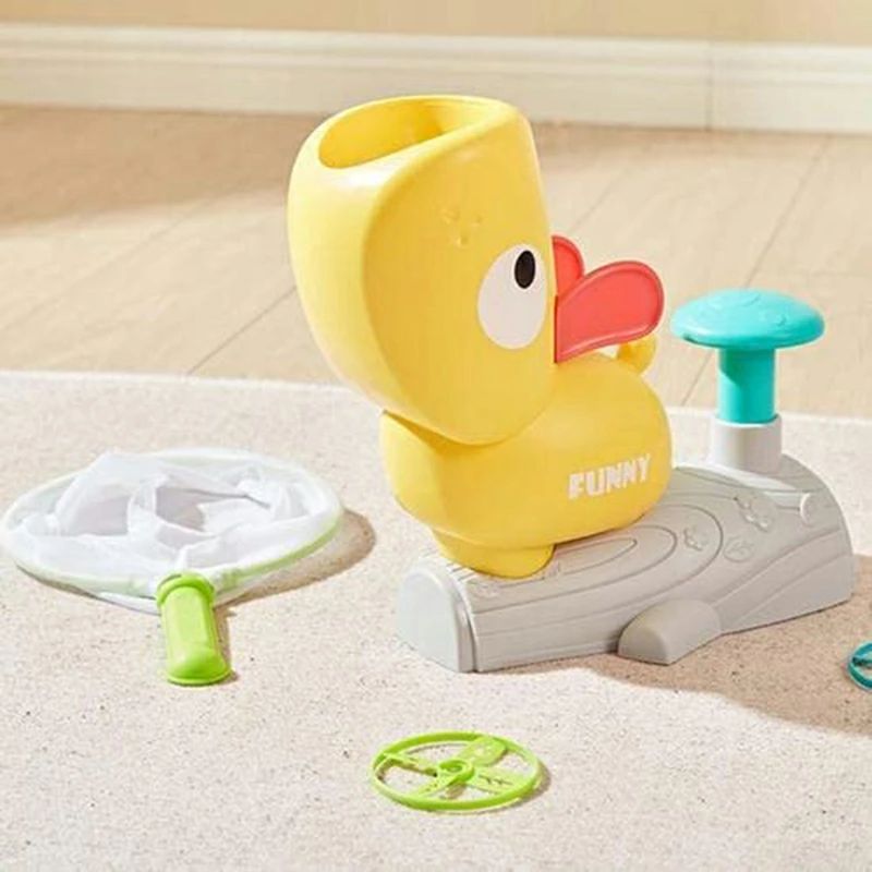 フライング ディスク ランチャー グッズ 創造的なポップアップ空飛ぶ円盤マシン インタラクティブな猫フェッチおもちゃ 空飛ぶ円盤ディスクランチャー ステップオンフライングソーサー発射おもちゃセット 空飛ぶプロペラ 子供の日誕生日クリスマス 簡易包装 6 歳以上