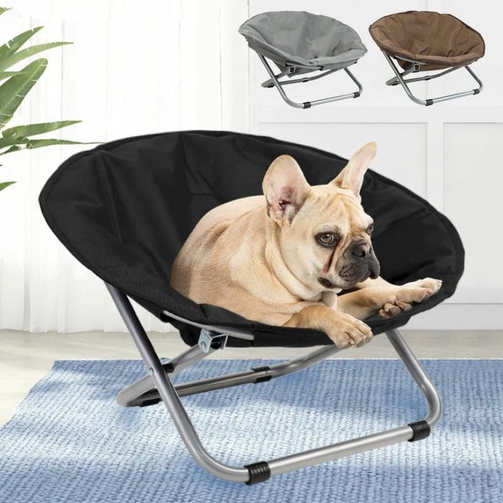 犬ベッド ペットベッド ドッグコット ペットコット 犬用 ペット 折りたたみ 収納しやすい マット付き ブラウン グレー 簡易ベッド 犬用ベッド ペット用ベッド 犬寝具 ペット寝具 犬用品