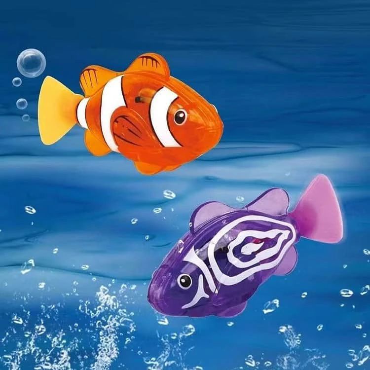 4個セット 魚 おもちゃ 自動 泳ぐ お風呂 水遊びおもちゃ スイムフィッシュ 光る ...