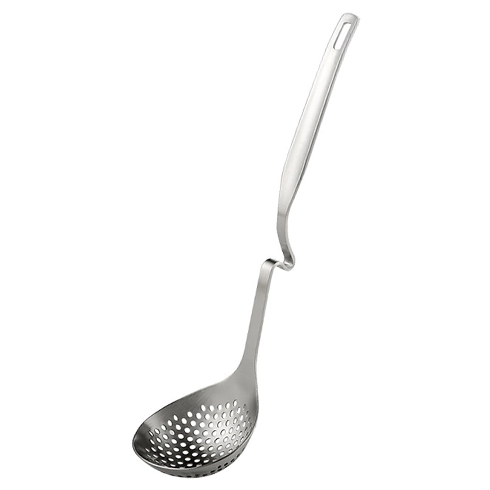 おたま 鍋用 鍋物 お玉 レードル 調理器具 長31cm 取り分けスプーン 穴あきお玉 18-8ステンレス製 食洗機対応 キッチン用品 (スタイル2)