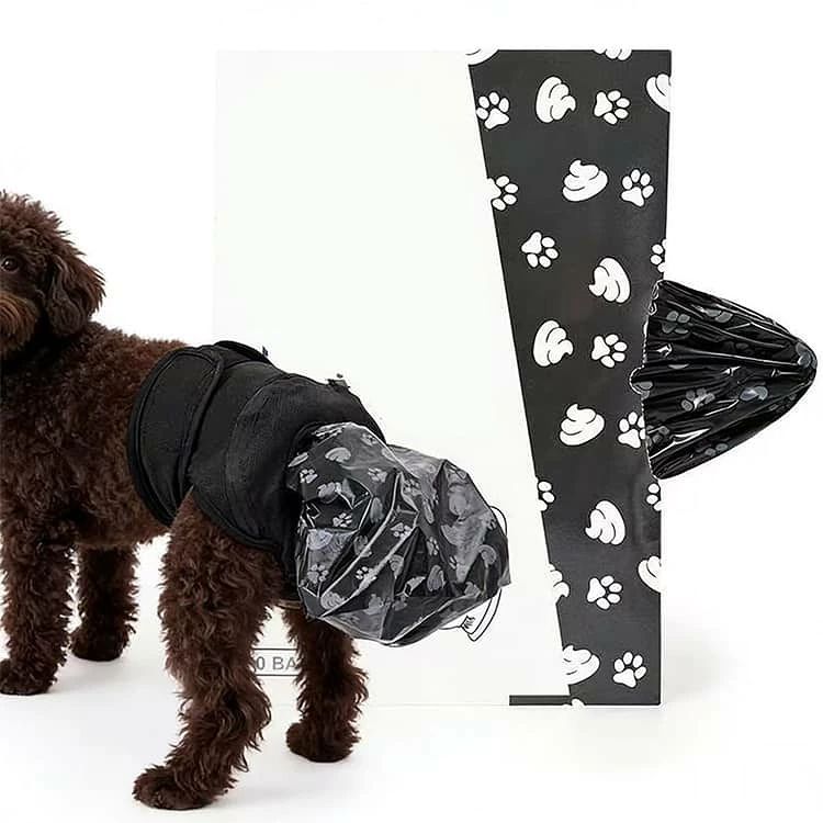 バッカの夏 ごみ袋50枚付き 犬 うんちキャッチ 犬用 漏れない マナーパンツ 春 犬用 ズレない 秋 脱げない 冬 おむつカバー おもらし カバー 中型犬用 介護 老犬 シニア 高齢マナーベルト サニタリーパンツ うんち処理 マーキング対策｜アングル3