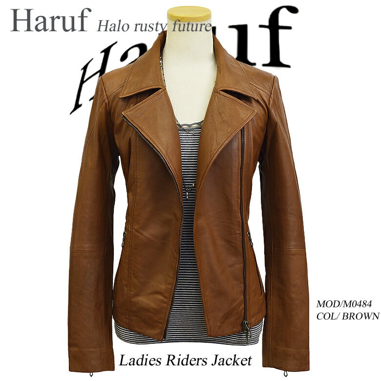 レザージャケット ライダースジャケット レディース 本革 ダブルライダース 革ジャン 皮ジャン ラムレザー レザーブルゾン 本革ジャケット 黒 ブラック 秋 冬 大きいサイズ レディースアウター m0484