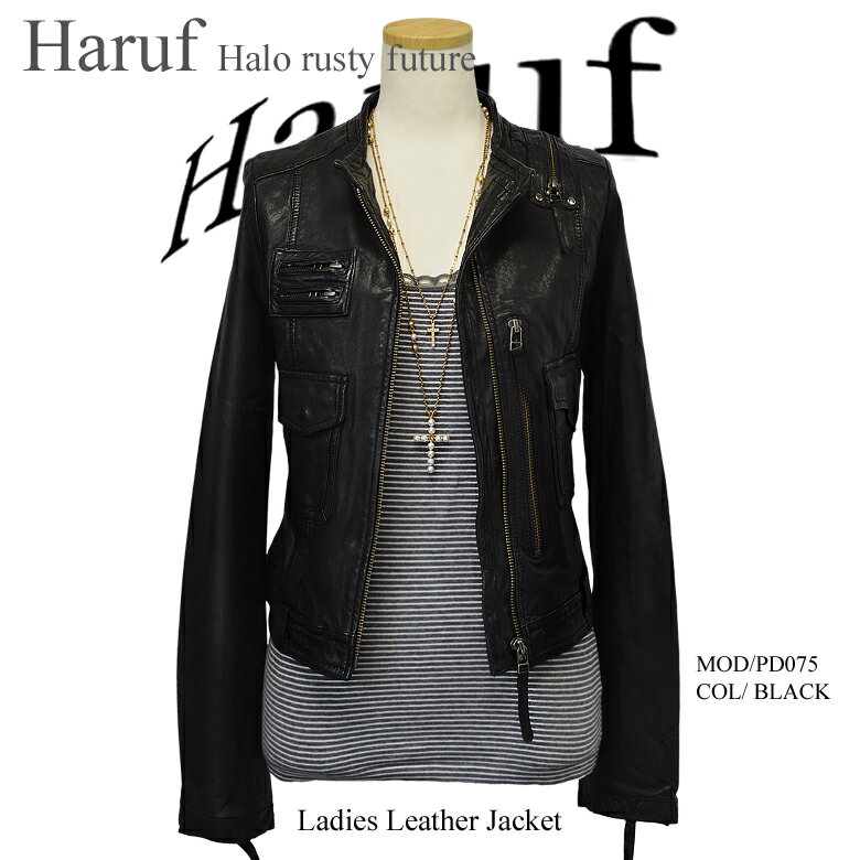 ライダースジャケット レザージャケット 革ジャン レディース 本革 シングルライダース スタンド ノーカラー ショート丈 ラムレザー ビンテージ レディースジャケット キャメル 秋冬 pd075cam アウター