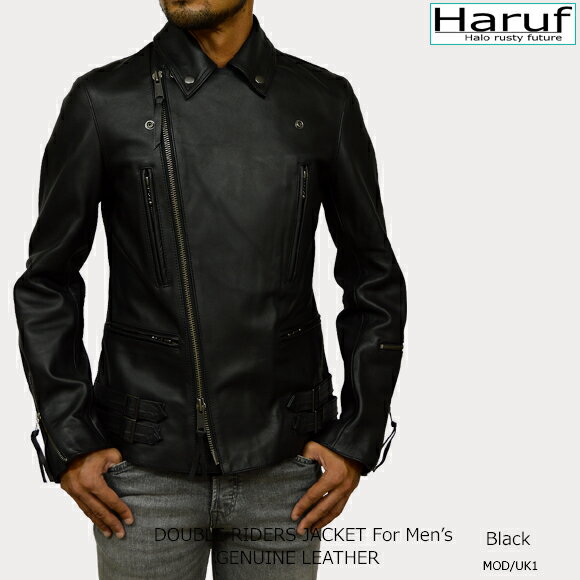 ダブルライダースジャケット レザージャケット 革ジャン メンズ 本革 ダブルライダース シングルライダース メンズアウター ブルゾン 革ジャケット 皮ジャン バイクウェア バイクジャケット ブラック 黒 大きいサイズ 秋 冬 uk1marbk