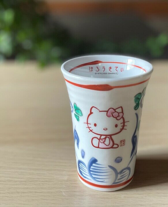 【麦山窯】　サンリオ ハローキティ×麦山窯 たんぶらー165ml タンブラー - Hello Kitty 藍（あお）　kitty-06001-ao