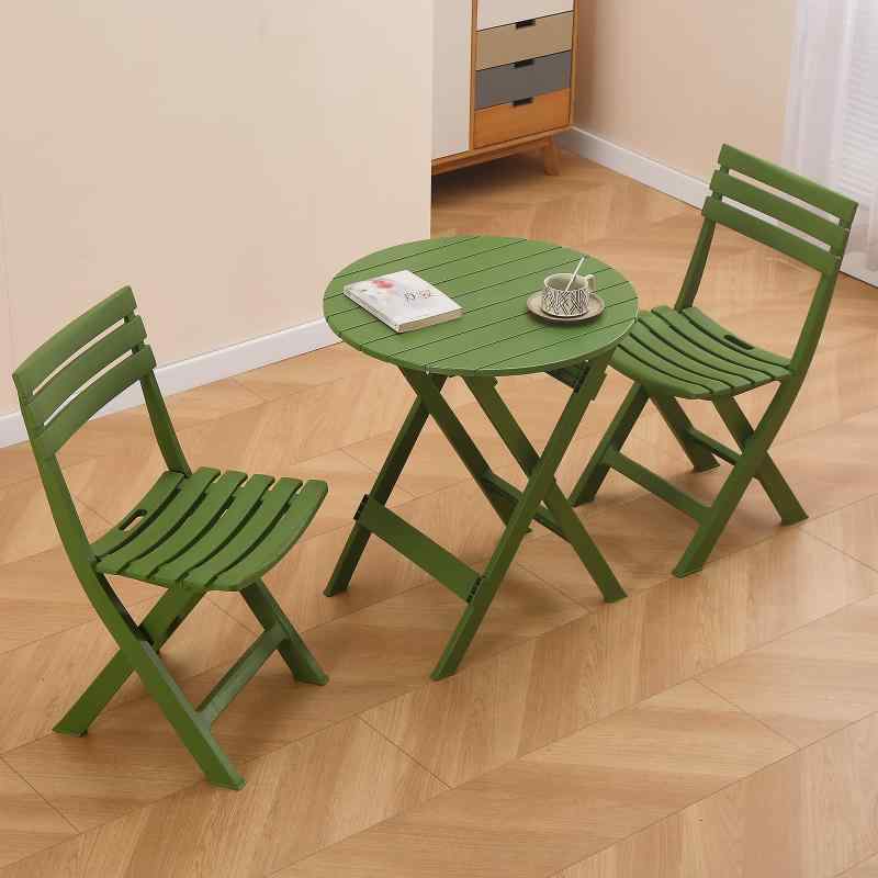 TAO ONE ガーデンテーブル 3点セット 折りたたみ椅子・テーブルセット アウトドアチェア 持ち運び 組み..