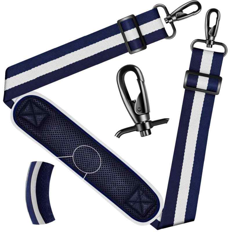 [ZINZ] ショルダーストラップ 150cm のユニバーサルバッグストラップ、極厚の固定通気性パッド付き、ラップトップバッグ、クロスボディバッグ、ジムバッグ、カメラバッグなどに使用できる