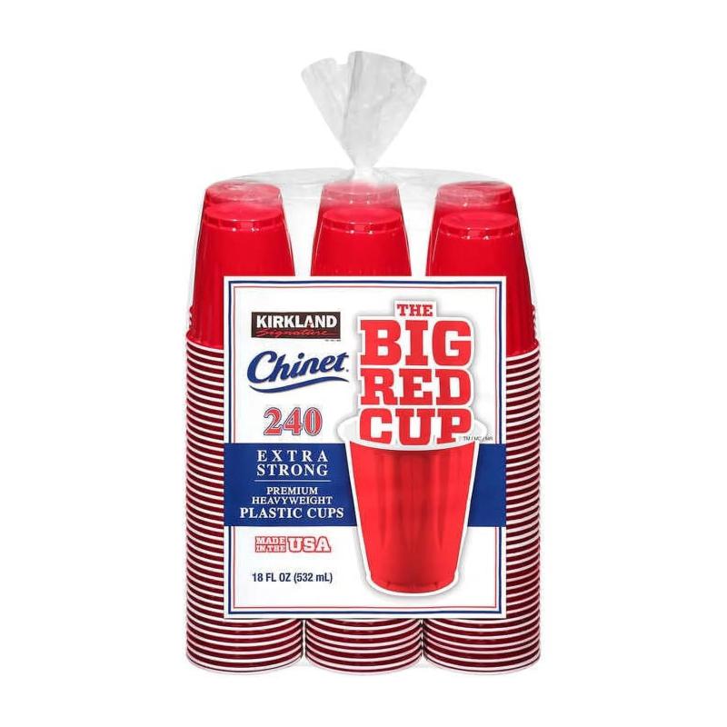 カークランド(Kirkland) 使い捨てカップ マルチ 532ml 240個入 レッドカップ 532ml 240個入 プラスティ..