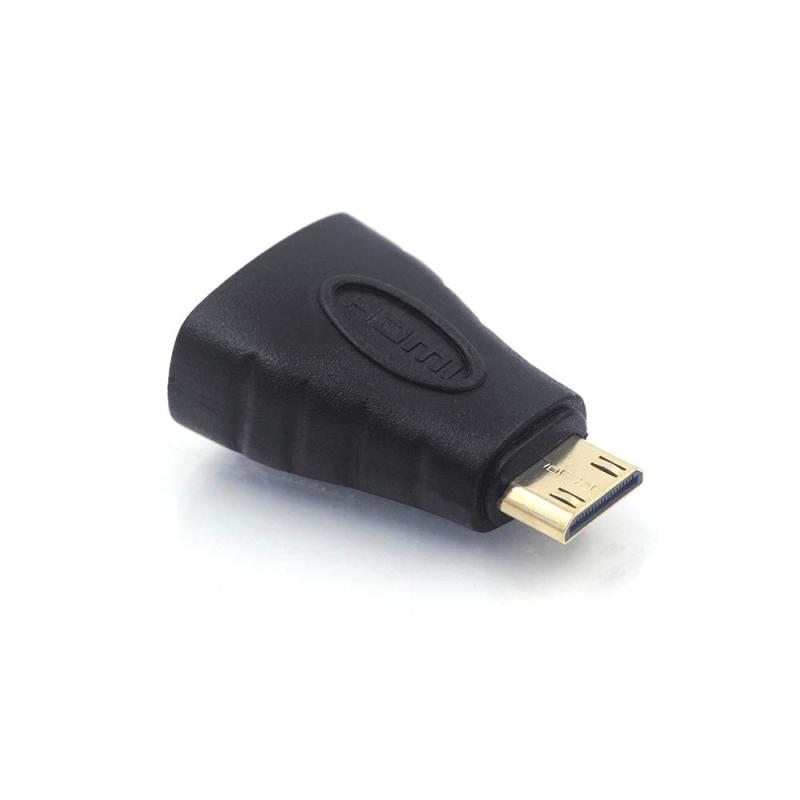 VCE Mini HDMI to HDMI 変換 アダプタ ミニHDMIオスーHDMIメス 4K HDMI2.0 3D カメラ、NEOGEO mini、ノートPC対応 金メッキ 1個入り