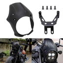 Yoothi 互換品 ホンダ Rebel500 Rebel300 CMX500 CMX300 2017-2021年用 フロント フェアリング ビキニカウル ABS製 デタッチャブル マットブラックサイドアッパー