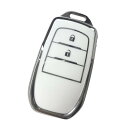 Kinotaka トヨタ専用設計 TPU製 2ボタン スマートキーケース 新型 ヤリス ハリアー アクア後期 新型カローラ GRヤリスなど適用 キーカバー