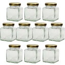 ジャム瓶 50角ツイスト 81ml 四角瓶 -10本セット- (金43RTS-D)(3)