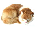猫ぬいぐるみリアル寝そべりねこ本物そっくりネコちゃん置物部屋飾りインテリア#5