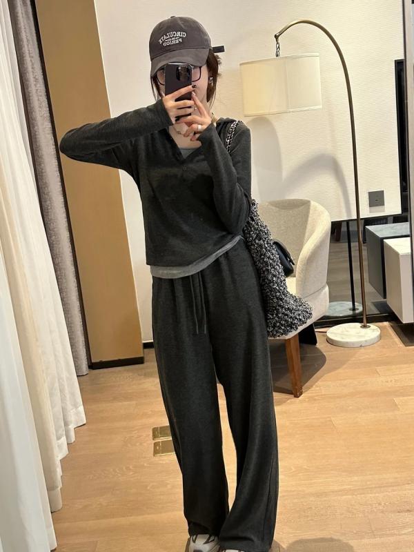 長ズボン カットソー 吸汗速乾 レディース おしゃれ ファッション カジュアル スポーツ スーツ 2025 春 フード付き スウェットシャツ キャミソール ワイド レッグ パンツ スリーピーススーツ