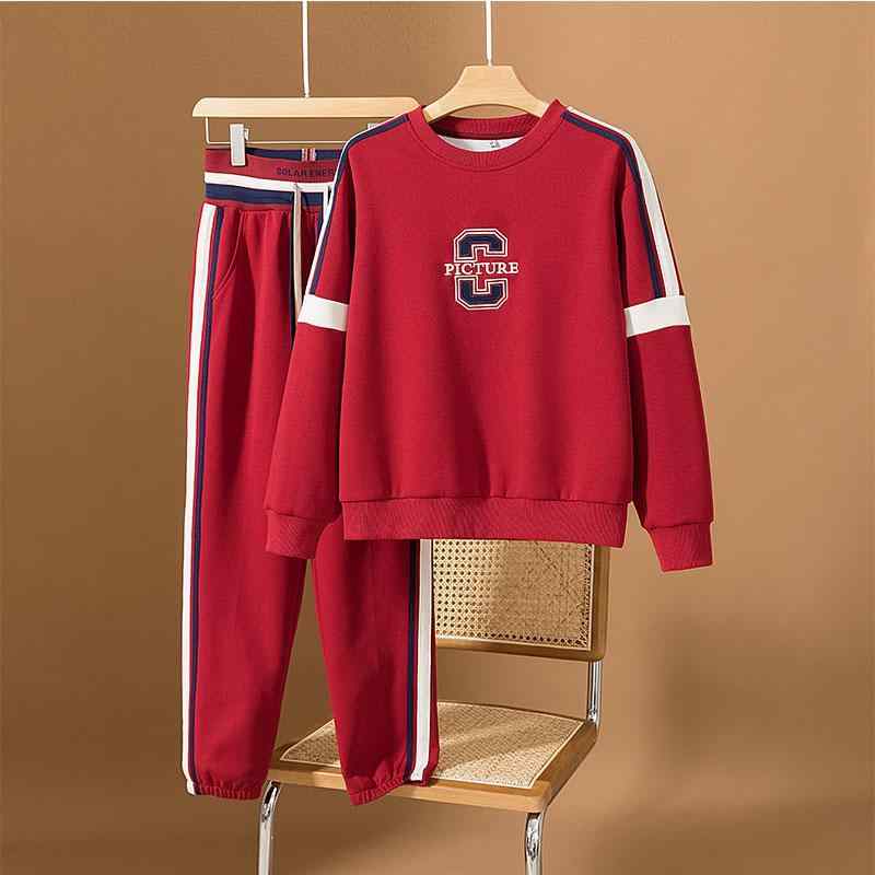 長ズボン カットソー 吸汗速乾 レディース おしゃれ 2024 春秋 レディース カジュアル スポーツウェア スーツで な スウェットシャツと スウェットパンツの 完全な セット 小さい 人々の