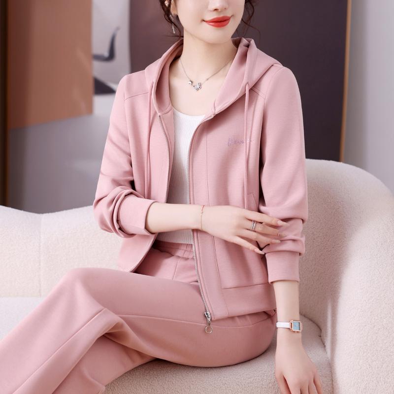 長ズボン カットソー 吸汗速乾 レディース おしゃれ 女性用 高級 スポーツ スーツ 春秋 2025で スタイリッシュな セーター ゆったり カジュアルウェア ツーピース