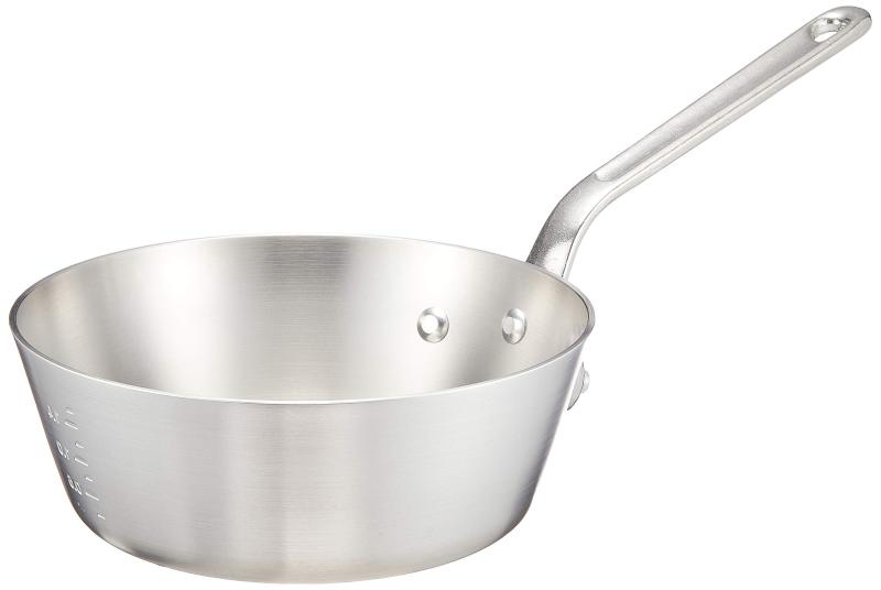 アルミ ニューキング テーパー鍋(目盛付)21cm