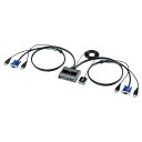 サンワサプライ(Sanwa Supply) パソコン切替器(エミュレーション非搭載・手元スイッチ付き) SW-KVM2UUSN2 ブラック(2)