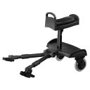 beberoad 2 イン 1ベビーカーボード ベビーカーステップ ステップボード 取り外し可能シート付 快適乗り心地 上15ヶ月〜5年の子供に適用 耐荷重25kg 取付簡単&収納便利(4)