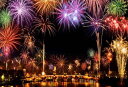 siawadeky 花火 タペストリー フォトポスター Happy New Year 新年 壁掛け バースデー タペストリー 間仕切り 背景布 カラフル 模様替え 気分転換 ウォール デコレーション 誕生日 飾り付け 新居祝
