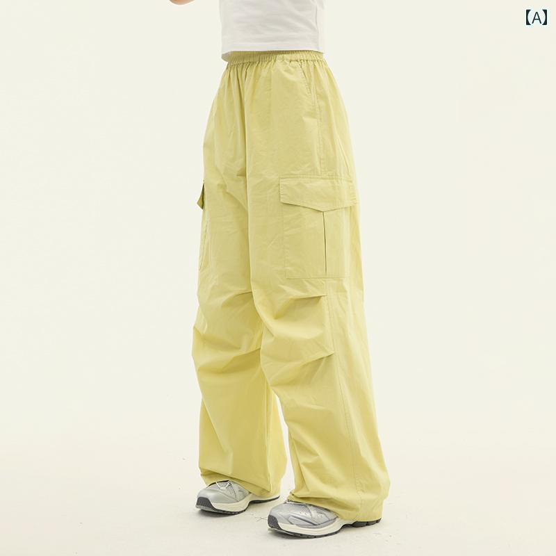 パラシュートオーバーオール パンツ アンブレラ 作業着 仕事着 ワークウェア 春 ゆったり 西洋風 万能 ..