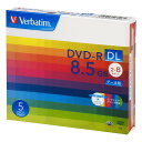 Verbatim バーベイタム 1回記録用 DVD-R DL 8.5GB 5枚 ホワイトプリンタブル 片面2層 2-8倍速 DHR85HP5V1(2)