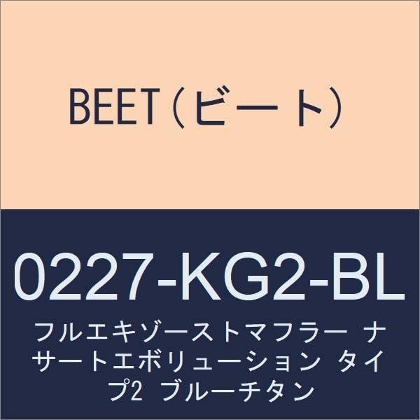 BEET(ビート) フルエキゾーストマフラー ナサートエボリューション タイプ2 ブルーチタン Ninja ZX-25R(2BK-ZX250E) 0227-KG2-BL