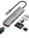 USB C ハブ アダプタ 6-in-1 Lvdou マルチポート USB ハブ Type-C 85W PD充電 4K HDMI Micro SD/SDカードリーダー USB-C 交換アダプタ(2)