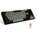 e元素メカニカルゲーミングキーボード89キー 赤軸 青軸 茶軸 USB有線接続 黄色LEDバックライト ナンバーパッド付きWindows/Mac/PS4に対応のゲーム/オフィス用キーボード(2)