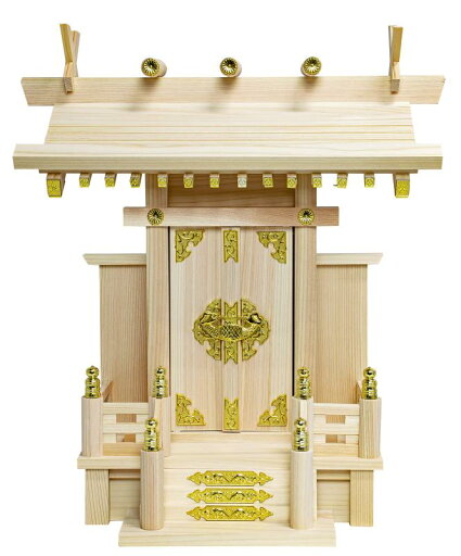 フィットポスト 神棚 中神明 日本製 820312 ナチュラル 約36×19×高さ40cm、(お神札の入る寸法)約タテ26×ヨコ9cm フィットポスト 神棚 中神明 日本製 820312 ナチュラル 約36×19×高さ40cm、(お神札の入る寸法)約タテ26×ヨコ9cm