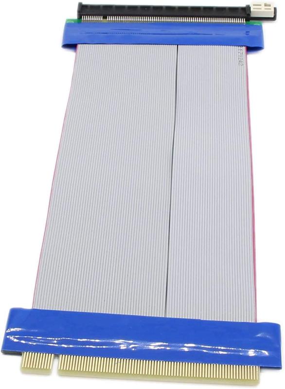 SinLoon pci-e 16x ライザーカード pci-E 16Xオス-16Xメス 延長再配置ケーブル pci express 延長ケーブル フレキシブルリボンケーブル 20CM