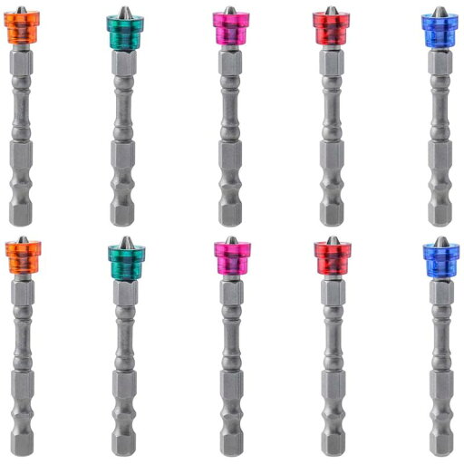 Bestgle磁気ループビット電気磁気ドライバービット10個入り65mm メトリック PH2 6.35mmシングルヘッドスクリュードライバービット電動ドライバーセット磁気クロスヘッドドライバービットドリ Bestgle磁気ループビット電気磁気ドライバービット10個入り65mm メトリック PH2 6.35mmシングルヘッドスクリュードライバービット電動ドライバーセット磁気クロスヘッドドライバービットドリ